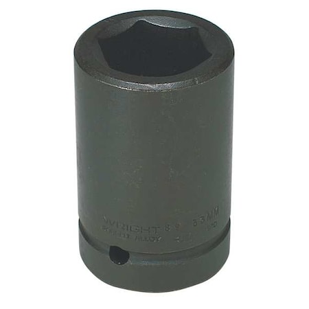 WRIGHT TOOL 1 in Drive Impact Socket 33 mm Size, 6 Deep Socket, black oxide 89-33MM