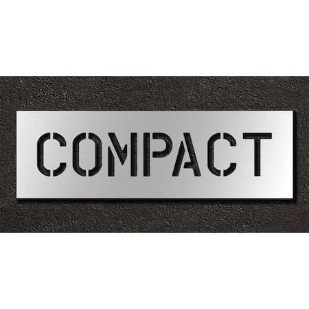 Rae Pavement Stencil, Message, Compact, 6 in Character Height, Highway Gothic Font, Polyethylene, Clear STL-116-70611