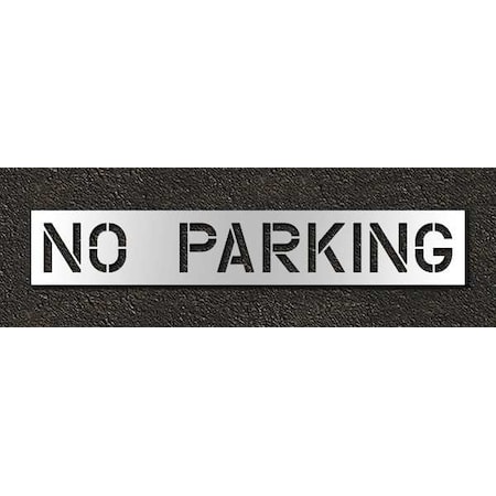 Rae Pavement Stencil, Message, No Parking, 12 in Character Height, Highway Gothic Font, Polyethylene STL-116-71232