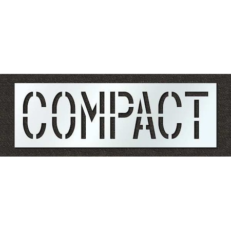 Rae Pavement Stencil, Message, Compact, 18 in Character Height, Highway Gothic Font, Polyethylene STL-116-71811