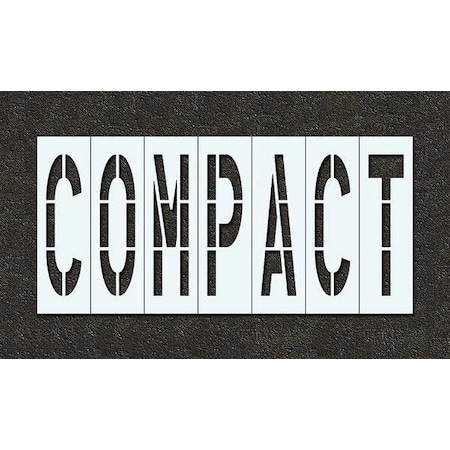 Rae Pavement Stencil, Message, Compact, 48 in Character Height, Highway Gothic Font, Polyethylene STL-116-74811
