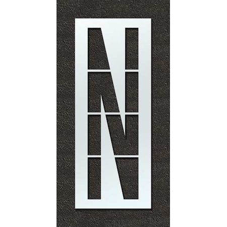 Rae Airport Pavement Stencil, Letter, 108 in Character Height, Highway Gothic Font, Polyethylene, Clear STL-108-F108N