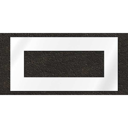 Rae Pavement Stencil, Symbol, Highway Rectangle, 24 in Character Height, Not Applicable Font, Clear STL-116-5210