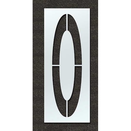 Rae Airport Pavement Stencil, Number, 144 in Character Height, Highway Gothic Font, Clear, 1 Pieces STL-108-F1440