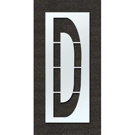 Rae Airport Pavement Stencil, Letter, 120 in Character Height, Highway Gothic Font, Clear, 1 Pieces STL-108-F120D