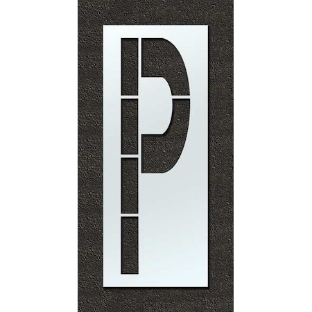 Rae Airport Pavement Stencil, Letter, 120 in Character Height, Highway Gothic Font, Clear, 1 Pieces STL-108-F120P