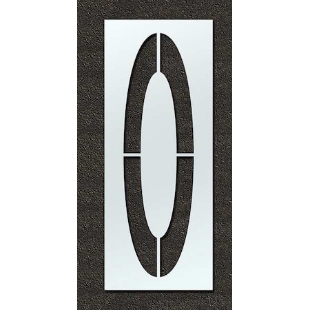 Rae Airport Pavement Stencil, Number, 120 in Character Height, Highway Gothic Font, Clear, 1 Pieces STL-108-F1200