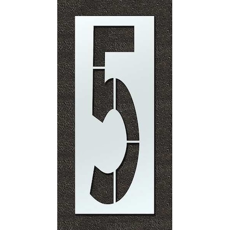 Rae Airport Pavement Stencil, Number, 120 in Character Height, Highway Gothic Font, Clear, 1 Pieces STL-108-F1205