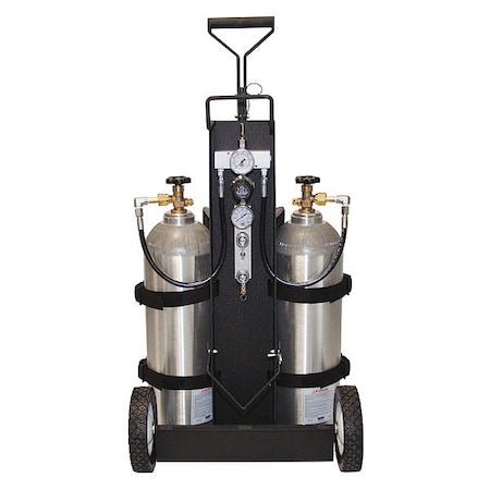 Air Systems Intl Air Cylinder Cart, 2 Cylinders, 4500 psi MP-4HCYL