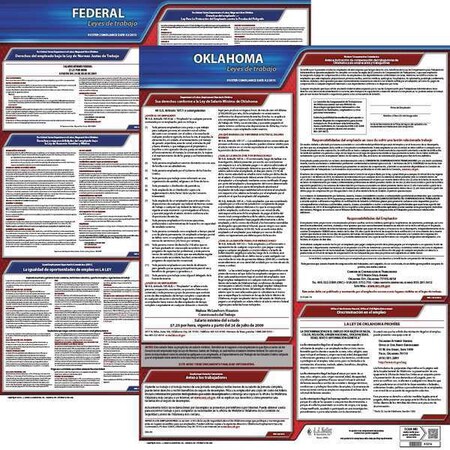 Jj Keller Labor Law Poster, Fed/STA, OK, SP, 20inH, 3yr 200-OK-3