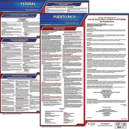 Jj Keller Labor Law Poster, Fed/STA, PR, SP, 20inH, 3yr 200-PR-3