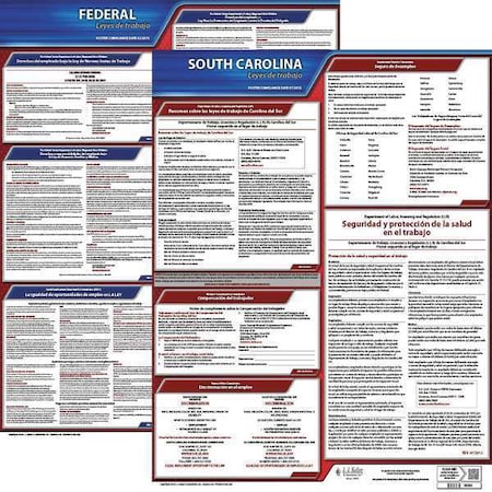 Jj Keller Labor Law Poster, Fed/STA, SC, SP, 20inH, 3yr 200-SC-3