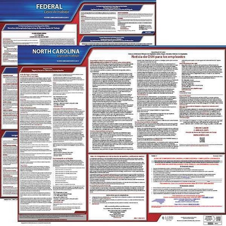 Jj Keller Labor Law Poster, Fed/STA, NC, SP, 20inH, 3yr 200-NC-3