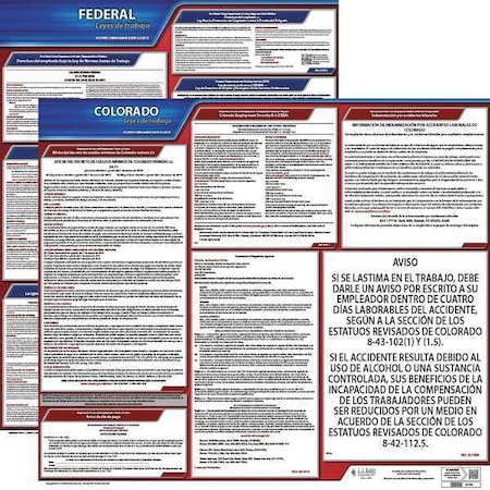 Jj Keller Labor Law Poster, Fed/STA, CO, SP, 20inH, 1yr 200-CO-1