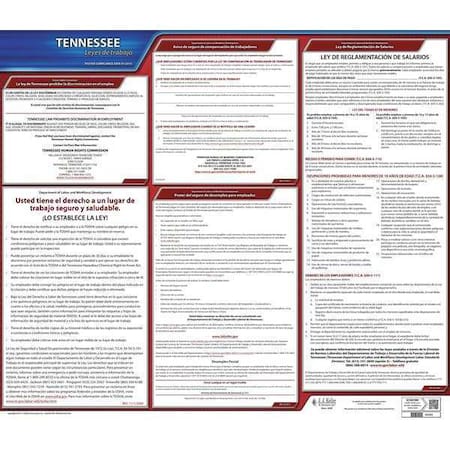 Jj Keller Labor Law Poster, Spanish, TN, Plastic 200-TN