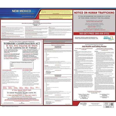 Jj Keller Labor Law Poster, English, NM, Plastic 100-NM