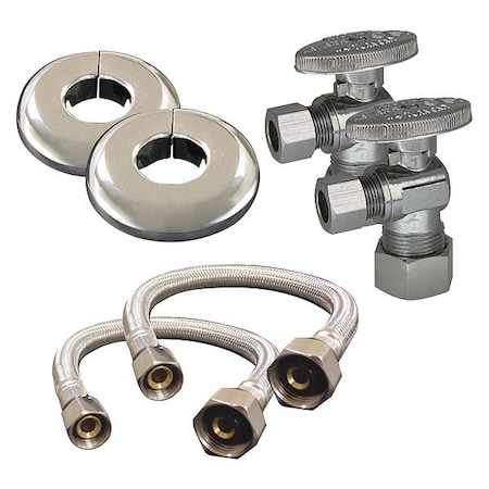 Kissler Faucet Supply Line, 3/8x1/2, 16in.L AB88-1015