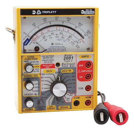 Triplett Analog Railroad Tester, 600V, 1000 Ohms 2011