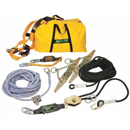 Miller Horizontal Lifeline Kit, 60 ft., 310 lb. Weight Capacity HLLR0/RR60FT