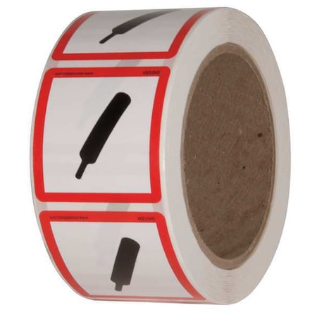 Ghs Safety Safety Label, 2 in. W x 2 in. H, PK500, GHS1304 GHS1304