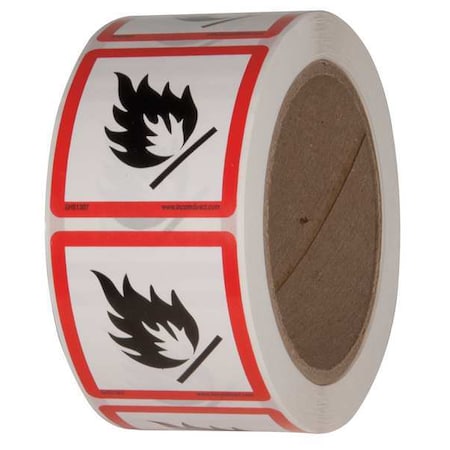 Ghs Safety Safety Label, 2 in. W x 2 in. H, PK500, GHS1307 GHS1307