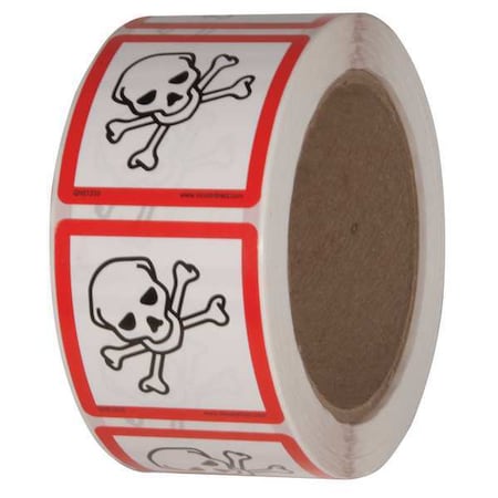 Ghs Safety Safety Label, 2 in. W x 2 in. H, PK500, GHS1310 GHS1310