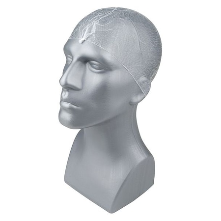 Condor Hairnet, Nylon, 22 in Dia., White, M, 144 PK 29JW46