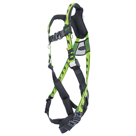 Miller AirCore(TM) Full Body Harness, L/XL, 400 lb., Quick-Connect Chest/ Quick-Connect Leg Straps ACA-QC/UGN