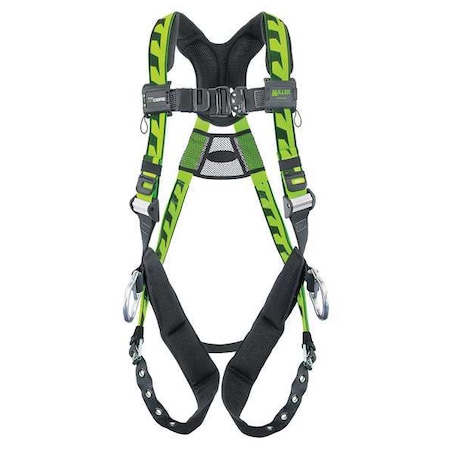 Miller AirCore(TM) Full Body Harness, L/XL, 400 lb., Quick-Connect Chest/ Tongue Leg Straps ACA-TB-D/UGN