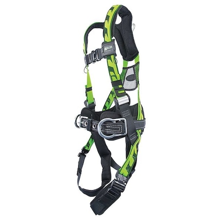Miller AirCore(TM) Full Body Harness, L/XL, 400 lb., Quick-Connect Chest/ Quick-Connect Leg Straps ACA-QC-BDP/UGN