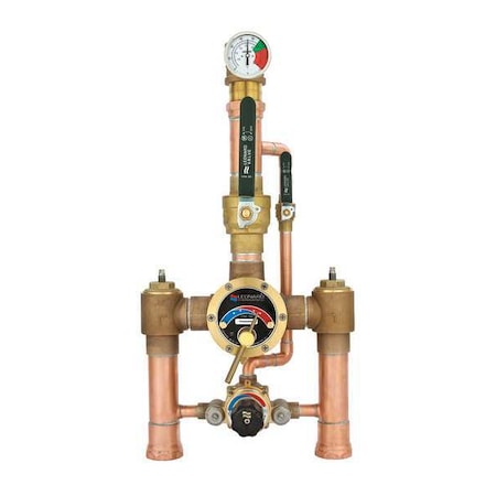 Leonard Valve TM-2020B-LF-DT-RF Thermostatic Mixing Valve, 145 gpm, Lead Free Bronze TM-2020B-LF-DT-RF