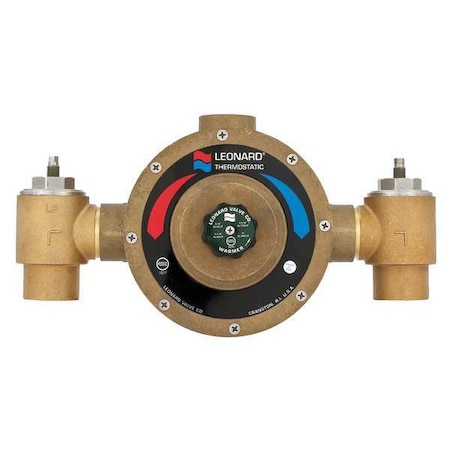Leonard Valve Mixing Valve, Lead Free Bronze, 135 gpm XL-200-SW-LF-BDT