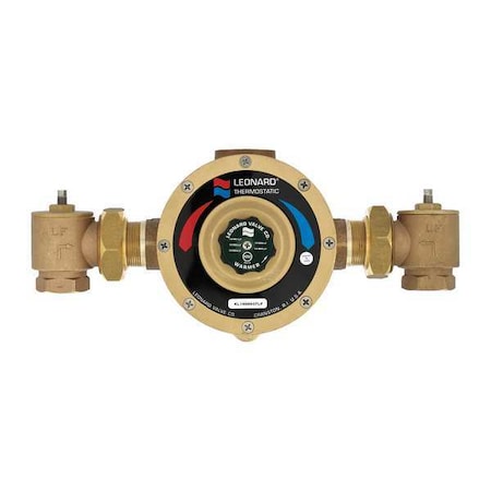 Leonard Valve Mixing Valve, Lead Free Bronze, 97 gpm LV-984-LF-RF