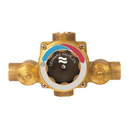 Leonard Valve Mixing Valve, Lead Free Bronze, 15 gpm TM-26-LF-RF