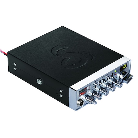 Cobra Electronics CB Radio, 4W, 7-19/32"W, Black CCBP29LTNW