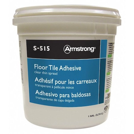 Armstrong Adhesive, Tile Strong Series, Clear, 3.7 oz, Tube, 4 PK 00515408