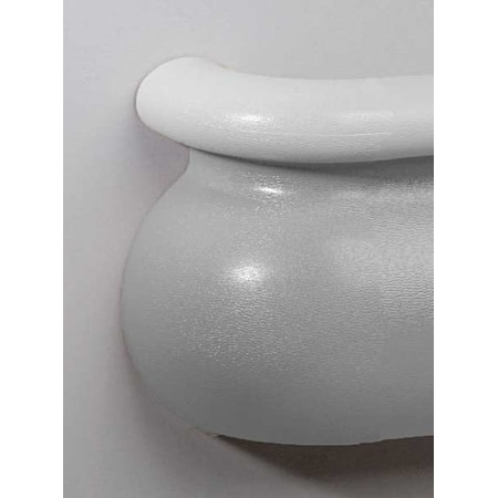 Pawling Left Handrail Return, Slvr Gray, 3-3/16In BRL-625S-0-210