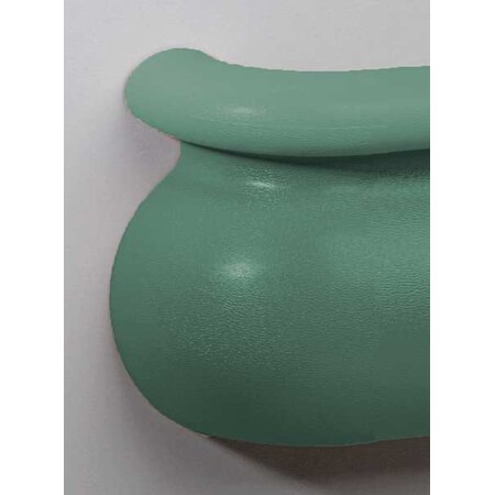 Pawling Left Handrail Return, Teal, 3-3/16In. BRL-625S-0-377