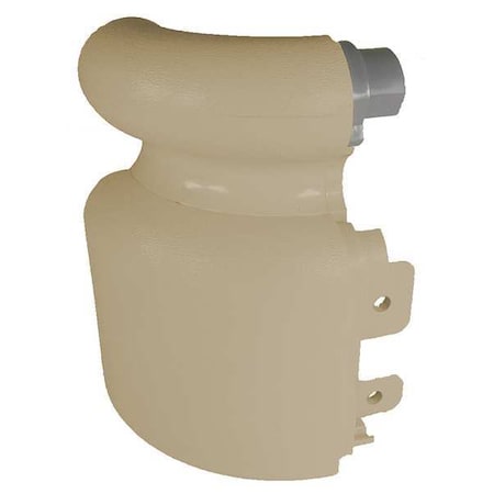 Pawling Left Handrail Return, Tan, 3-1/8In. BRL-425V-0-3