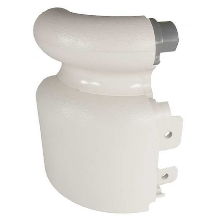 Pawling Left Handrail Return, Champagne, 3-1/8In. BRL-425V-0-313