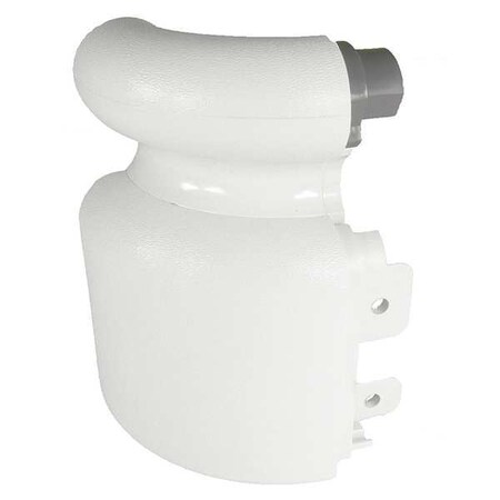 Pawling Left Handrail Return, Silver Gray, 3-1/8In BRL-425V-0-210