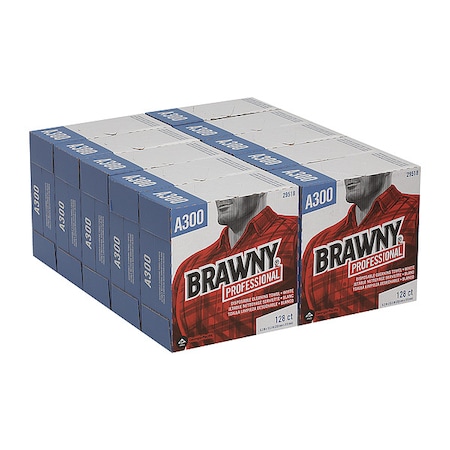 Georgia-Pacific Disposable Wipes, 9-13/64" x 12-13/32", 10 Pack, 128 Sheets/ Pack 29518