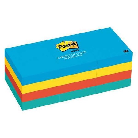 Post-It Sticky Notes, 1-1/2x2 In., Jaipur, PK12 653-AU