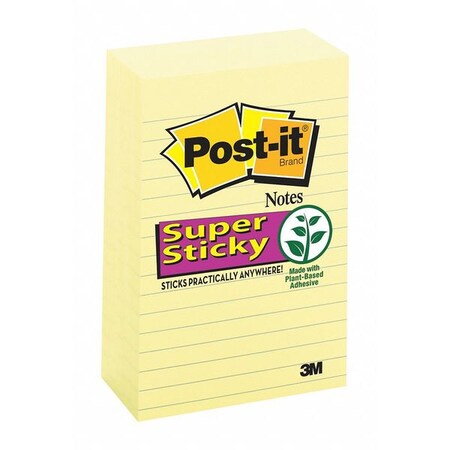 Post-It Sticky Notes, Yellow, PK5 660-5SSCY