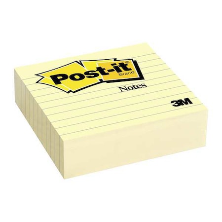 Post-It Sticky Notes, 4x4 In., Yellow, PK2 675-YL-2PK