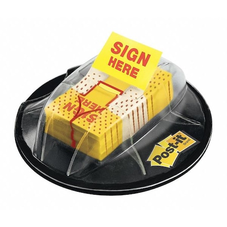 Post-It Sticky Flags, Sign Here, 1x1-3/4 In, Yellow 680-HVSH