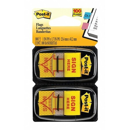 Post-It Sticky Flags, Yellow, PK2 680-SH2