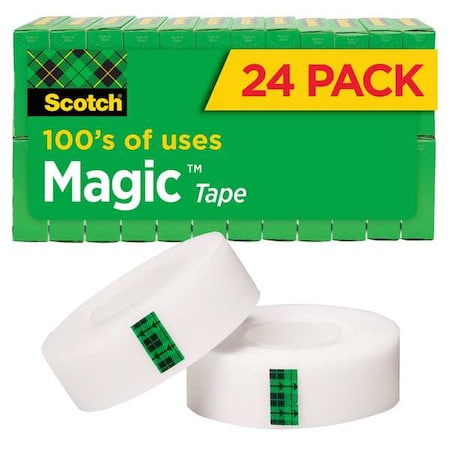 3M Office Tape, Matte Acetate, PK24 810K24