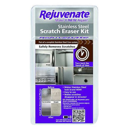 Rejuvenate Stainless Steel/Microfiber Scratch Eraser,  RJSSRKIT