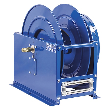 Coxreels Spring Return Hose Reel, 3/8 in Hose Diameter, 100 ft Length, 3,000 psi Max. Pressure, Brass DMPL-3100